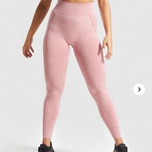 Gymshark Flex High Waisted Leggings - Pink/White